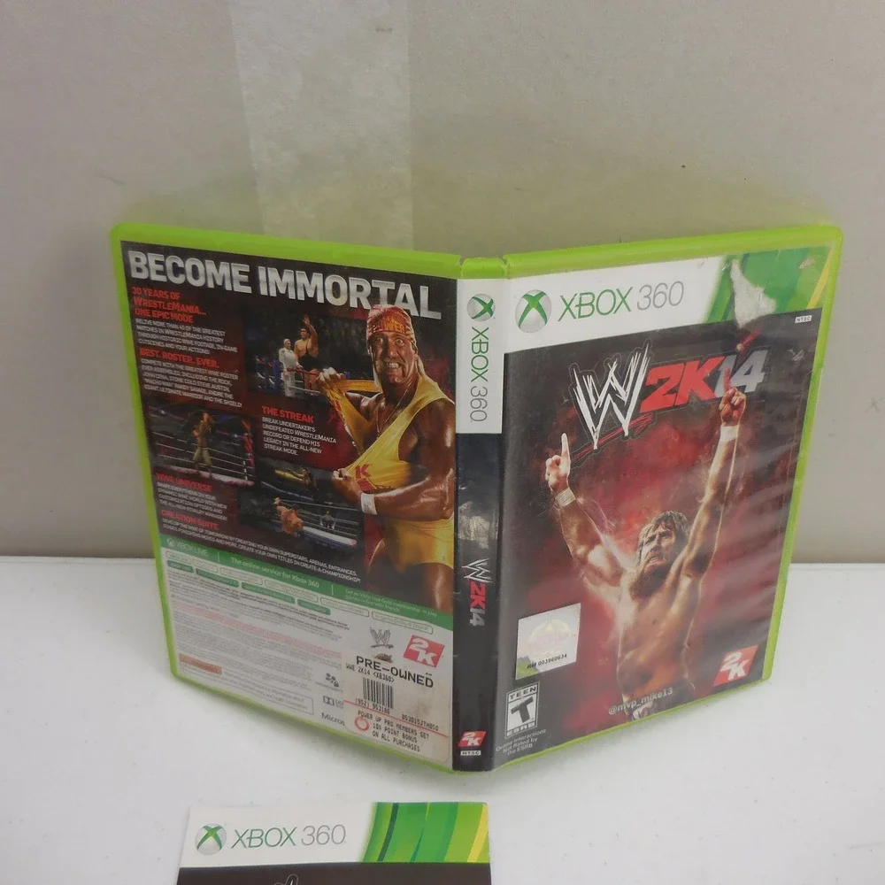 WWE 2K14 Xbox 360 Video Game with Manual 2K Sports Wrestling 2013